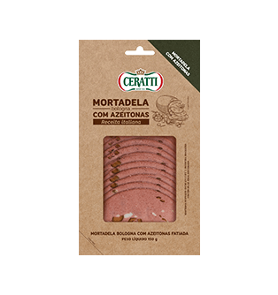 Mortadela Bologna Fatiada Com Azeitonas