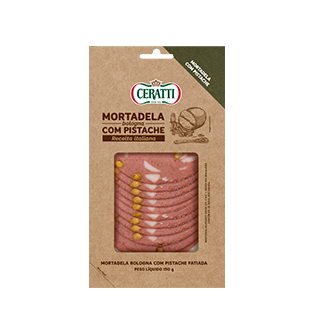 Mortadela Bologna com Pistache Fatiada