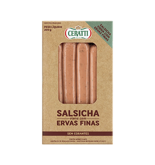 Salsicha Viena com Ervas Finas Sem Corante Ceratti